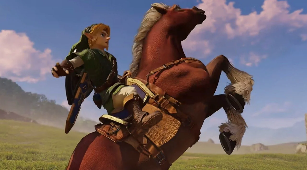 Cena do remake de The Legend of Zelda Ocarina of Time para Switch 2